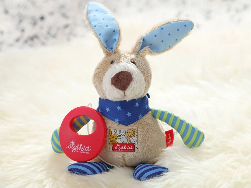 sigikid Knuffel Haas Muziekknuffel Red Stars Sigikid Knuffel Haas Muziekknuffel Red Stars -Sigikid image 109