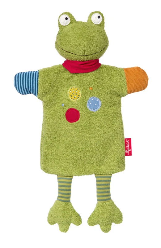 sigikid Knuffeldoek Handpop Flecke Frog Sigikid Knuffeldoek Handpop Flecke Frog -Sigikid image 113