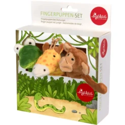 Sigikid ® Vingerpoppenset Jungle Mijn Little Theater -Sigikid sigikid vingerpoppenset jungle mijn little theater a327009 4